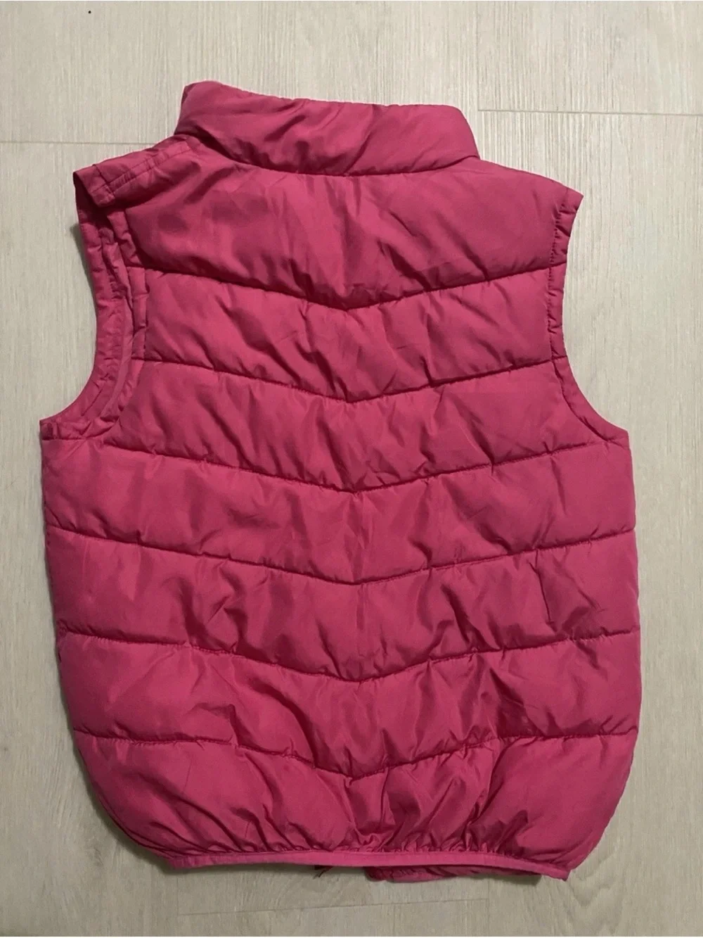 Converse Kids Girls Youth Hot Pink Quilted Puffer Vest Size 10-12